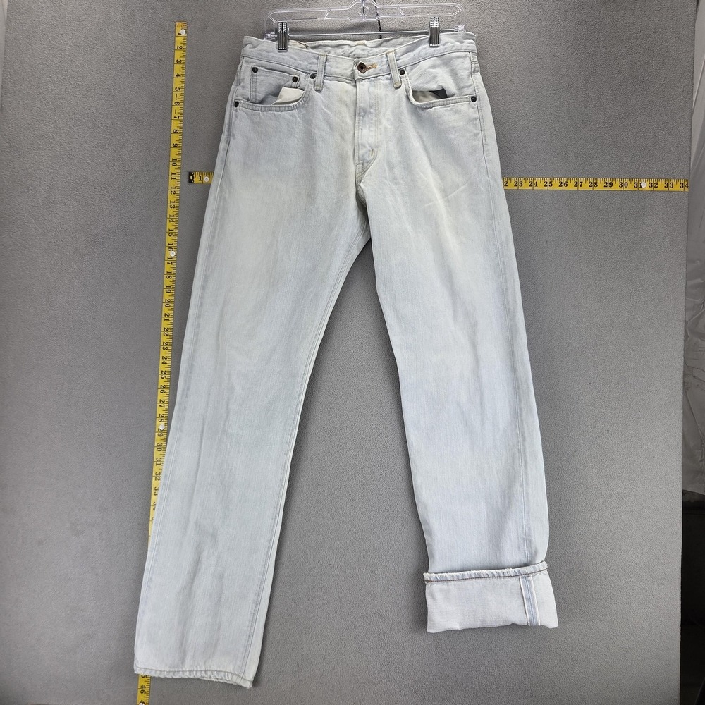 Edwin Jeans Mens Blue Selvedge 505Z Light Wash Japanese Denim Zip Fly Fits 31x32